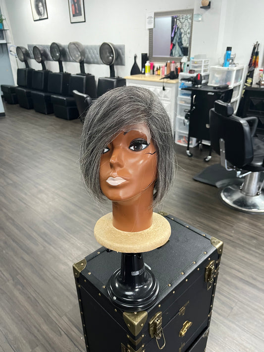 8' Straight Grey Bob