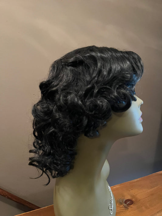 1B Asymmetric Curly Bob