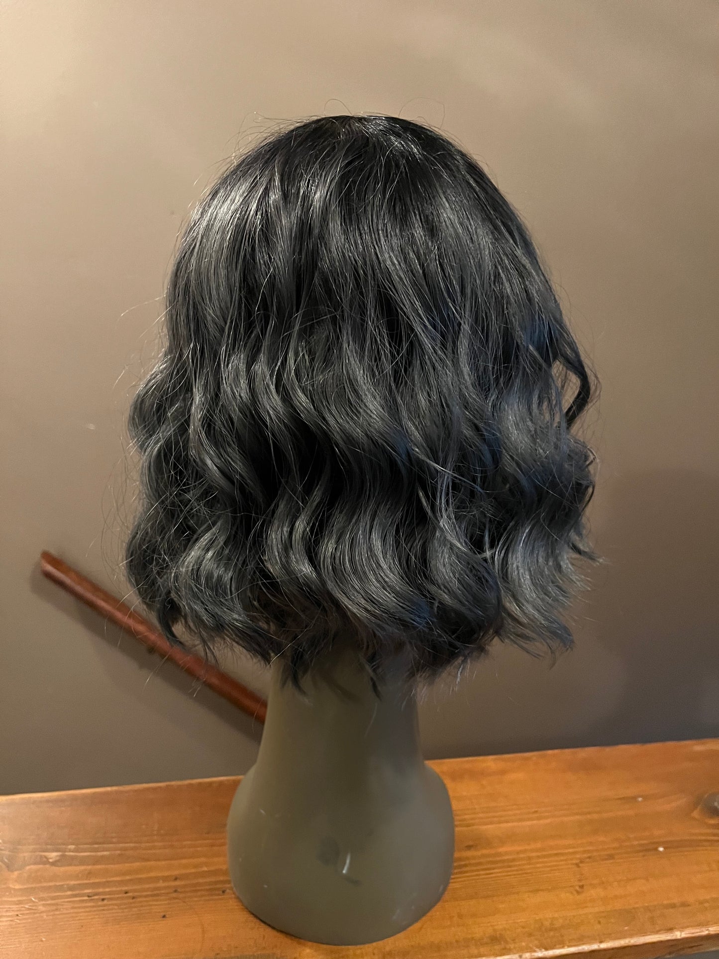 8' Salt and Pepper Bob with bangs