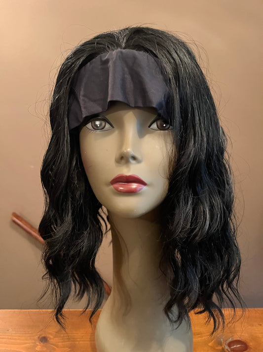 1B Wavy Synthetic Head Band Wig